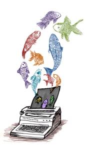 Fish Typewriter
