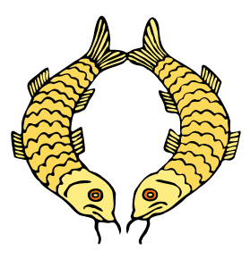 The golden fish are one of the eight auspicious signs of Buddha.