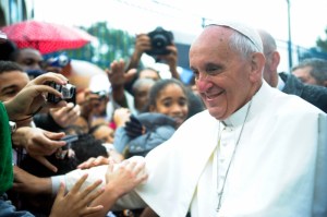 Pope Francis cites climate change as an important problem for fish and other natural resources.