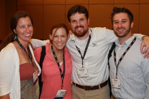 Friends from the field can be scattered across the country. Professional conferences are a great way to catch up every year. We missed you Brandon! (American Fisheries Society)