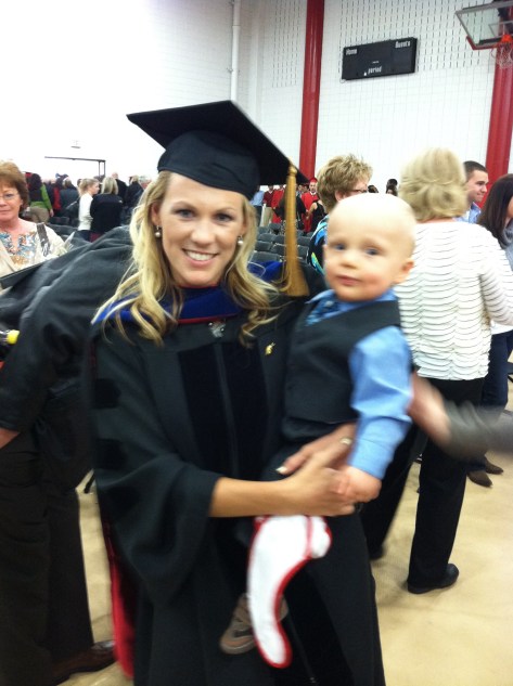Gavin and I at graduation